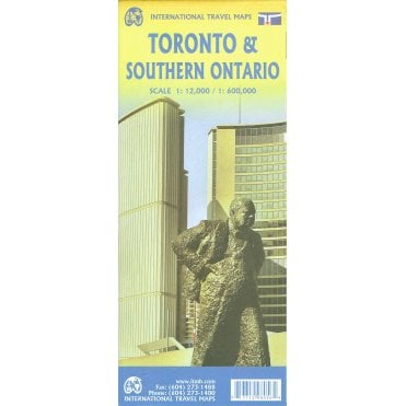 Toronto and Southern Ontario Travel Map