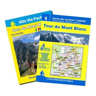 Tour du Mont Blanc:1 - 1:50k Map and Guide - L'Escursionista Editore