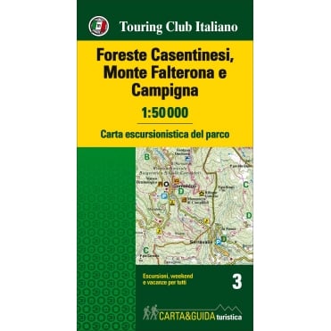 TCI Foreste Casentinesi, Monte Falterona National Park Map & Guide 3