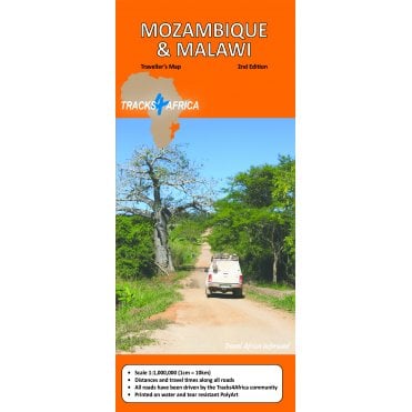Mozambique & Malawi Tracks Map