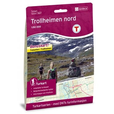 Trollheimen Nord Tourist Map: 2827
