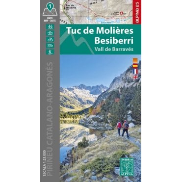 Tuc de Molières / Besiberri - Vall de Barravès. Hiking map & guide