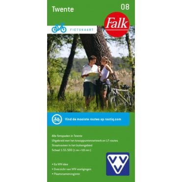 Twente (Netherlands) - Falk 1:50k Cycling Map 08