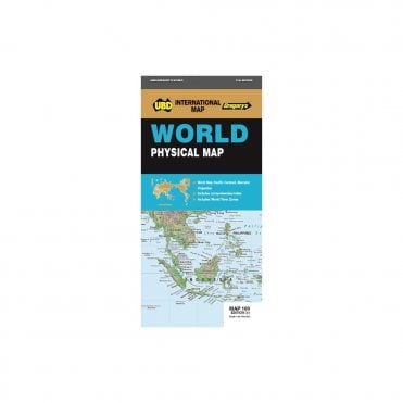 World Physical Pacific centred - map 100