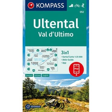 Ultental valley / Val d'Ultimo | Kompass hiking map 052