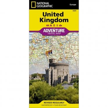 United Kingdom Adventure Map - Nat Geo 3325