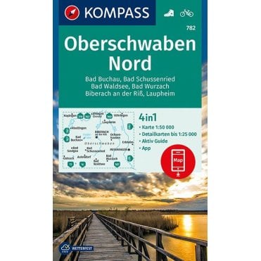 Upper Swabia (North) | Kompass hiking map 782