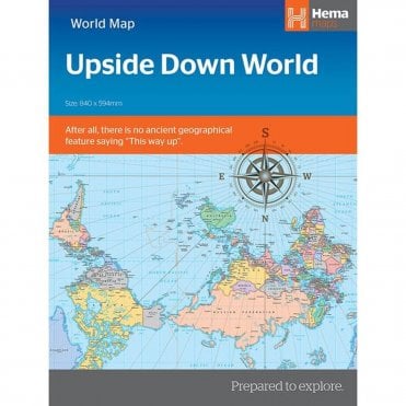 Upside Down World Map