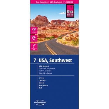 USA 07, Southwest Map - Reise Know-How