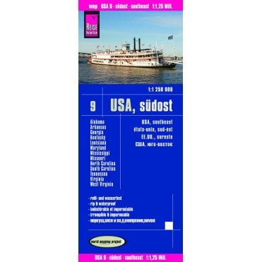 USA 09, Southeast Map - Reise Know-How