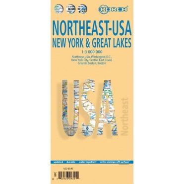 USA 5 - Northeast Road Map
