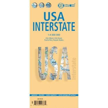 USA Interstate Road Map