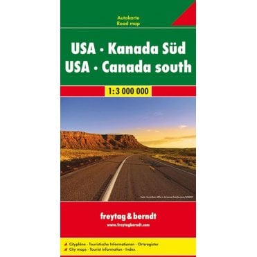 USA - Southern Canada Road Map