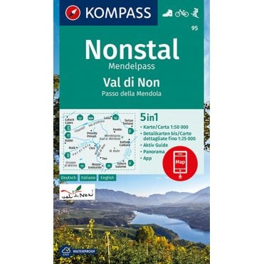 Val di Non / Non Valley | Kompass hiking map 95