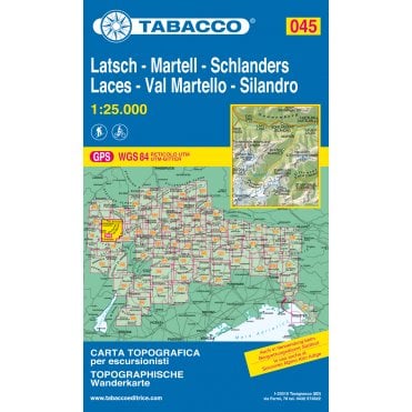 Val martello / Silandro | Tabacco, map 045