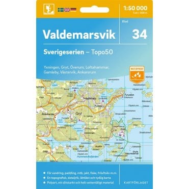 Valdemarsvik (Sweden) - Norstedts Outdoor map 34