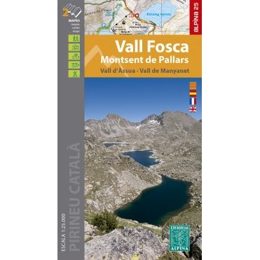 Vall Fosca - Monstsent de Pallars - Vall d'Assua. Hiking map & guide