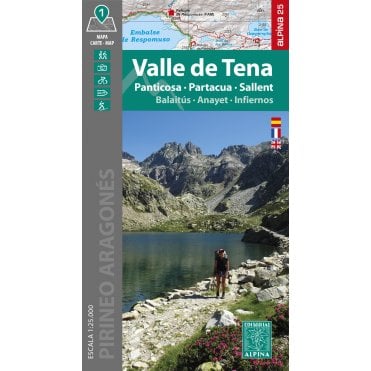 Valle de Tena - Panticosa - Partacua - Sallent. Hiking map