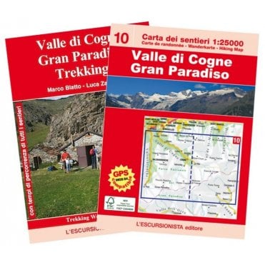 Valle di Cogne Gran Paradiso: Hiking Map 10 - L'Escursionista Editore