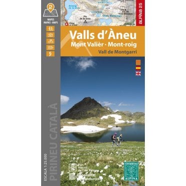 Valls d'Aneu - Mont Valier - Mont-roig (Vall de Montgarri). Hiking map