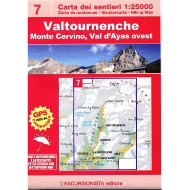 Valtournenche - Monte Cervino: Hiking Map 07 - L'Escursionista Editore