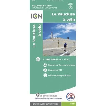 Vaucluse by bike - IGN map VEL03