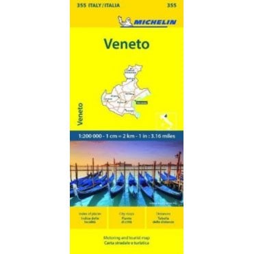 Michelin Local Maps of Italy 0355: Veneto
