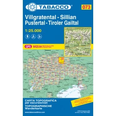 Villgratental / Sillian / Pustertal / Tiroler Gailtal | Tabacco, map 073