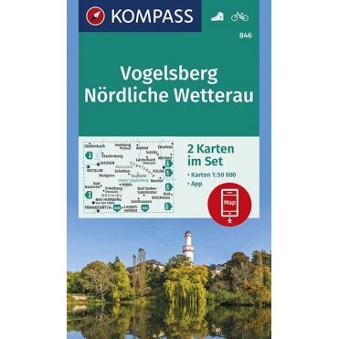 Vogelsberg, Northern Wetterau | Kompass hiking map 846