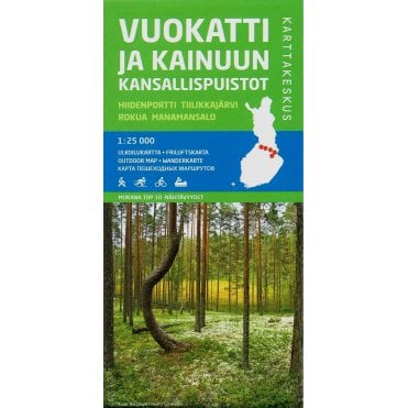 Vuokatti and natural parks of Kainuu 1:25k Outdoor Map