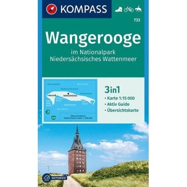 Wangerooge Lower Saxony Wadden Sea National Park | Kompass hiking map 733