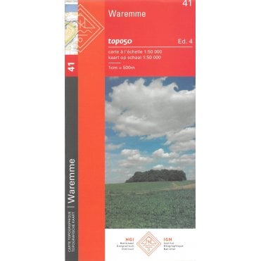 Waremme - Belgium IGN Topo map 41