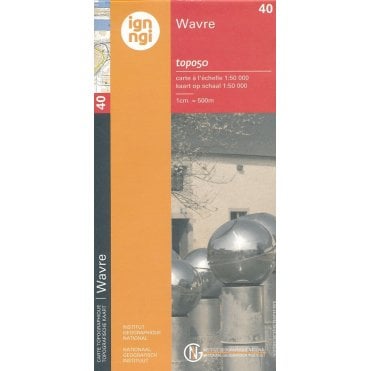 Wavre - Belgium IGN Topo map 40