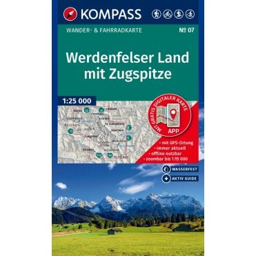 Werdenfelser country with Zugspitze | Kompass hiking map 07