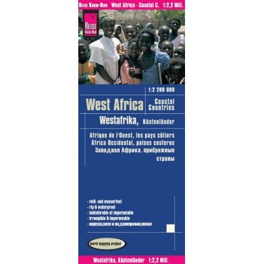 West Africa, Coastal countries Map - Reise Know-How