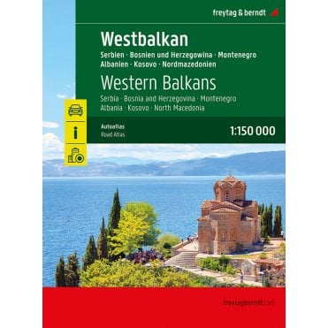 Western Balkans Road atlas (Spiral bound)