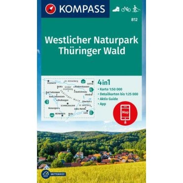 Western Thuringian Forest | Kompass hiking map 812