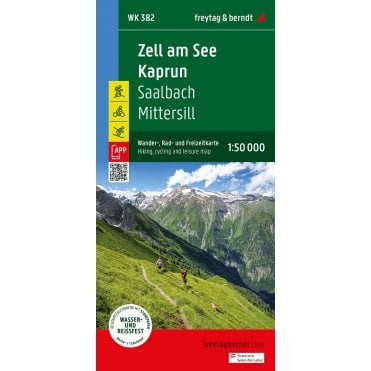 WK 382: Zell am See - Kaprun - Saalbach - Mittersill Hiking Map