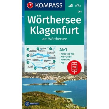 Worthersee, Klagenfurt | Kompass hiking map 061