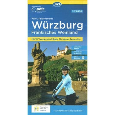 Würzburg/Fränkisches Weinland Regional Cycling Map