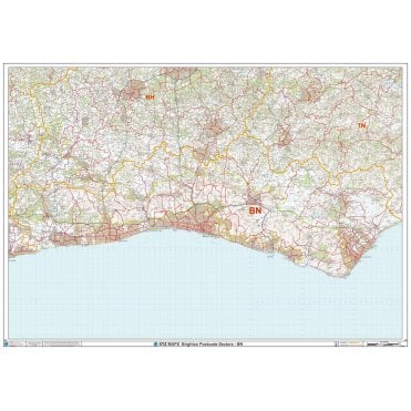Brighton - BN - Postcode Wall Map