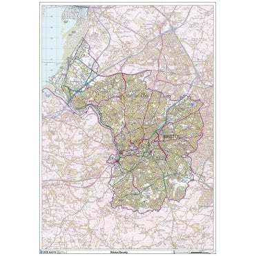 Bristol & South Gloucestershire County Map