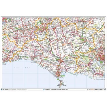 Dorchester - DT - Postcode Wall Map