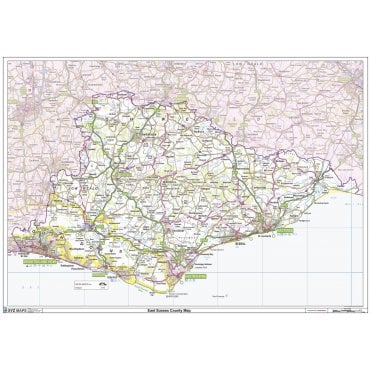 East Sussex County Map