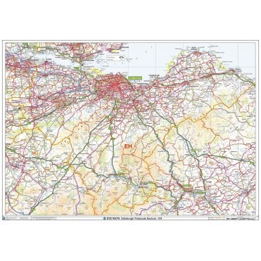 Edinburgh - EH - Postcode Wall Map