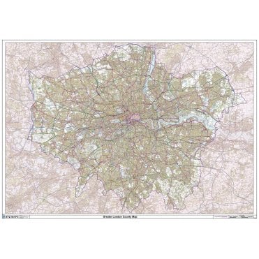Greater London County Map