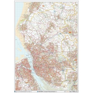 Liverpool - L - Postcode Wall Map