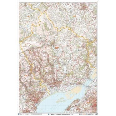 Newport - NP - Postcode Wall Map
