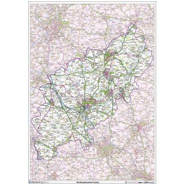 Northamptonshire County Map