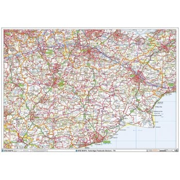 Tonbridge - TN - Postcode Wall Map